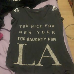 Grey Express Top with Jewels